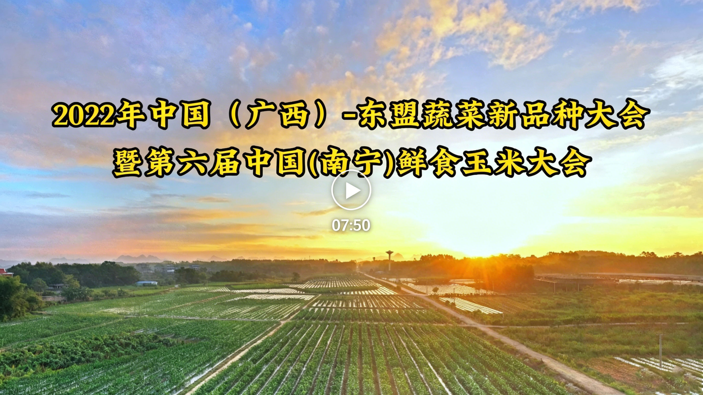 【宣传片】2022年中国（广西）- 东盟蔬菜新品种大会